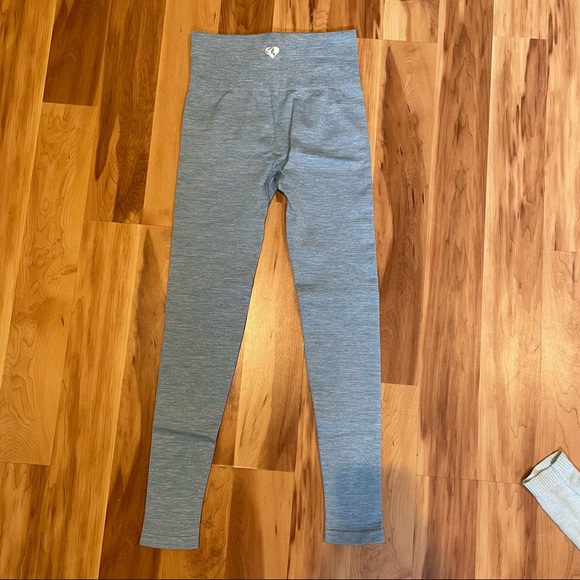 women’s best move leggings in blue marl - Picture 5 of 5